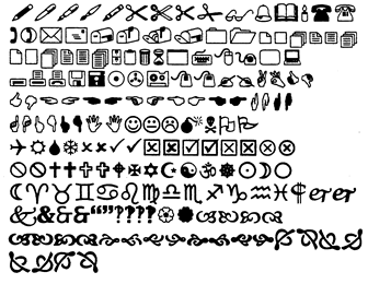 Microsoft Wingdings Font Design Patent
