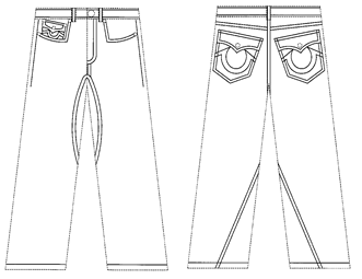 True Religion Jeans Design Patent